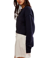 Free People Women's Lila Slouchy Cropped Cardigan