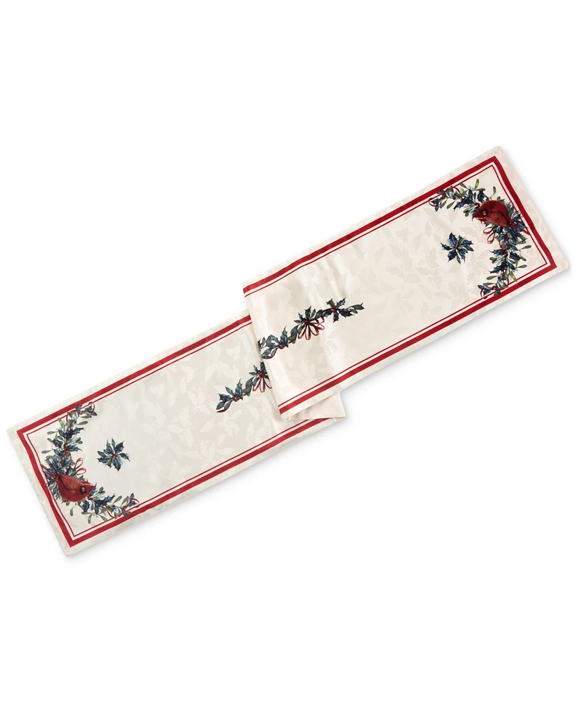 Lenox Holiday Winter Greetings Table Runner, 14" x 70"