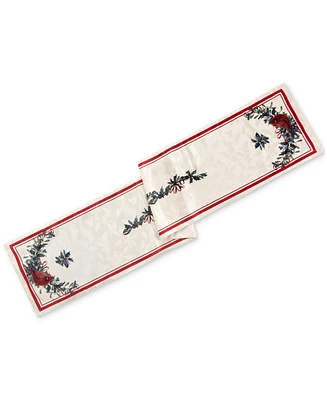 Lenox Holiday Winter Greetings Table Runner, 14" x 70"