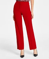 Kasper Women's Stretch-Crepe Straight-Leg Pants, Regular & Petite Sizes