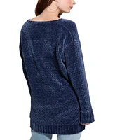 Guess Women's Talia Chenille V-Neck Tunic Sweater