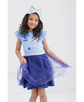 Bluey Little Girls Bingo Mesh Cosplay Dress to