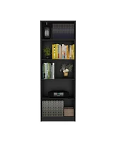 Vinton 4-Tier Bookcase with Modern Storage for Books and Decor
