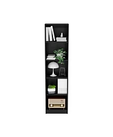 Vinton Xs Bookcase Compact Bookshelf with Multiple Shelves