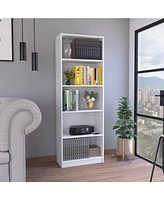 Vinton 4-Tier Bookcase with Modern Storage for Books and Decor