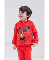 Sesame Street Baby Boys Fleece Pullover Hoodie and Pants Outfit Set to (12 Months - 5T)