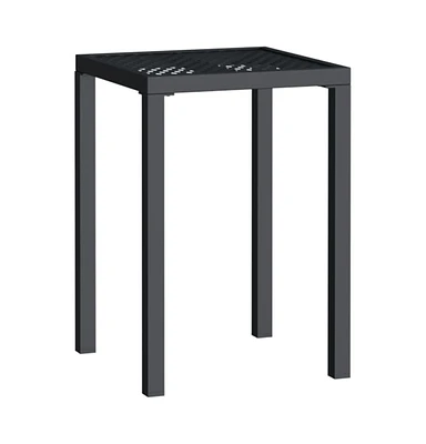 vidaXL Patio Table Anthracite 19.7"x19.7"x28.3" Steel