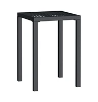 vidaXL Patio Table Anthracite 19.7"x19.7"x28.3" Steel