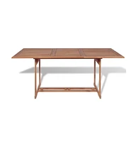 vidaXL Patio Table 70.9"x35.4"x29.5" Solid Teak Wood