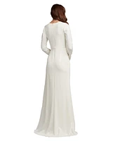 Tadashi Shoji Women's Kleiman Cascading Drape Gown