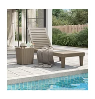 vidaXL Sun Lounger Light Brown 61"x22.8"x32.7" Polypropylene