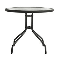 vidaXL Bistro Table Anthracite 31.5"x28" Steel