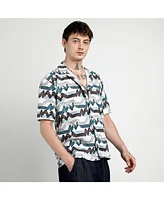 Multitrack Striped Oversized Shirt