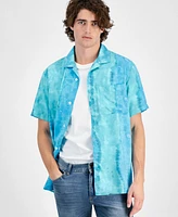 Sun + Stone Men's Chuck Signature Dyed Shirt, Exclusively at Macy's