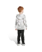 adidas Little and Toddler Boys Printed Hooded Tee Pant, 2-Piece Set