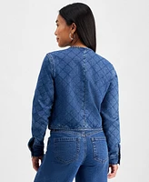 I.n.c. International Concepts Petite Quilted Button-Front Jacket, Created for Macy's