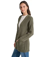 Dkny Jeans Women's Cable-Knit Cardigan