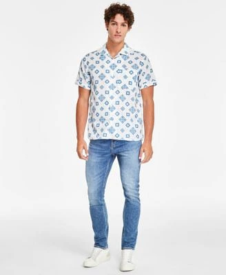 Sun Stone Mens Leblanc Regular Fit Geo Print Button Down Camp Shirt Arroyo Slim Fit Jeans Exclusively At Macys