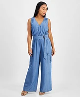 I.n.c. International Concepts Petite Belted Utility Jumpsuit, Created for Macy's