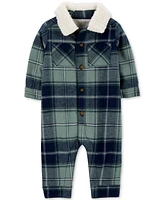 Carter's Baby Boys Plaid Flannel Jumpsuit