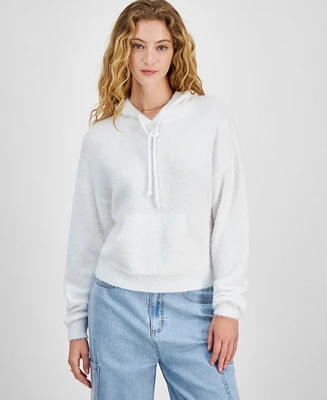 Hippie Rose Juniors' Dropped-Shoulder Hoodie