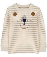 Carter's Toddler Boys Striped Bear Graphic Long-Sleeve T-Shirt