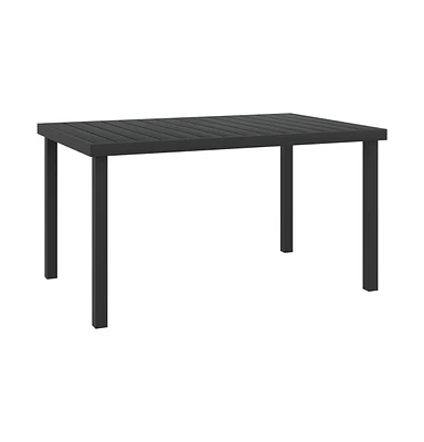 vidaXL Patio Table 55.1"x35.4"x29.1" Aluminum and Wpc