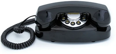 Gpo Retro Gpoaudbk Audrey Bedside Push Button Telephone - Black