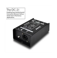 Pyle Premium Direct Injection Audio Box with 1/4" Instrument to Balanced & Unbalanced Xlr