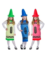 Dress Up America Crayon Tunic & Hat Costume Set