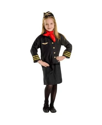 Dress Up America Flight Attendant Costume Set Kids Girls