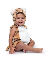 Dress Up America Tiger Romper Hood Costume Infants Boys Girls