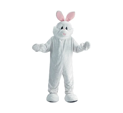 Dress Up America White Easter Bunny Mascot Costume - Teens Boys & Girls