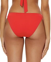 Becca Women's Fiesta Side-Tab Scoop Bikini Bottoms