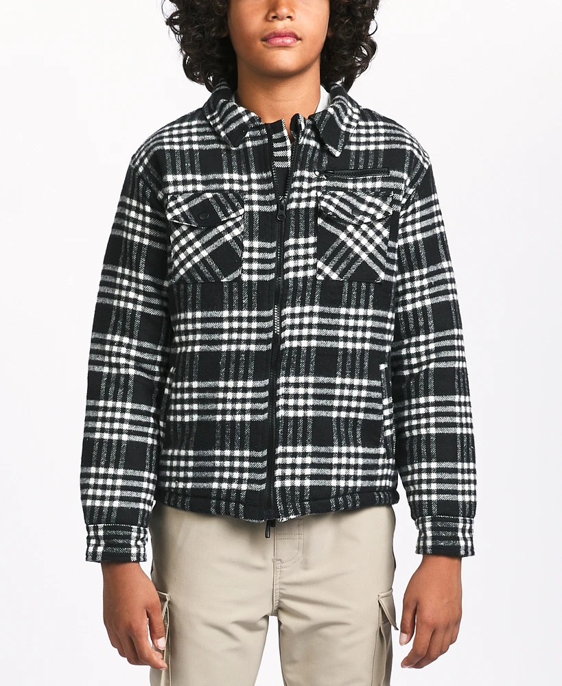 Sovereign Code Big Boys Plaid Coaches Jacket