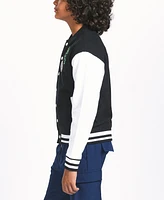 Sovereign Code Big Boys Color Blocked Patched Varsity Jacket