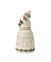 Jim Shore Woodland Snowman with Pine Figurine