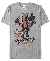 Fifth Sun Mens Deadpool Dad Short Sleeve T-Shirt