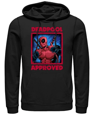 Fifth Sun Mens Deadpool Approved Hoodie Fleece Pullover