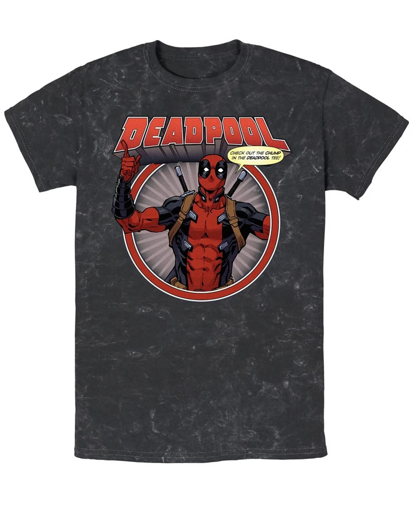 Fifth Sun Mens Deadpool Chump Short Sleeve Mineral Wash Tee