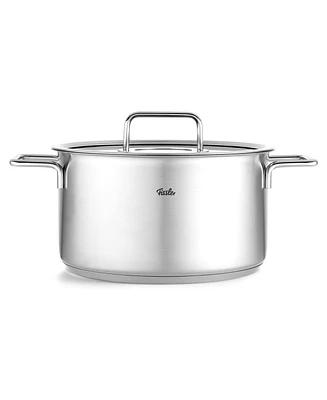 Fissler Pure Collection Stainless Steel 6.7 Quart Stock Pot with Glass Lid