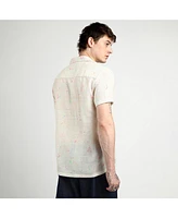 Men's Off-White Heathered Drawn Shirt