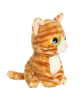 Aurora Small Nacho Orange Tabby Petites Expressive Plush Toy Orange 7"