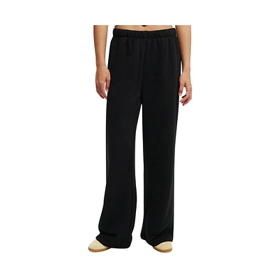 Cotton On Women's Classic Fleece Wide Leg Sweatpant