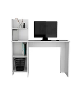 Depot E-Shop Toronto 120 Writing Desk, Four Shelves