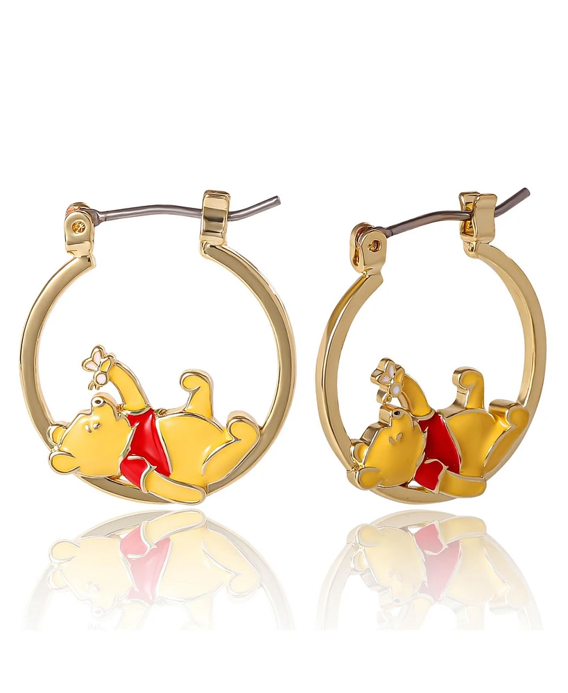 Disney Winnie The Pooh Hoop Earrings