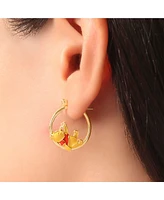 Disney Winnie The Pooh Hoop Earrings