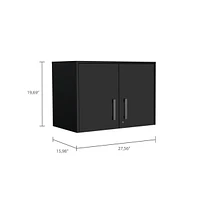 Depot E-Shop Danbury Storage Cabinet-Wall Cabinet, Black