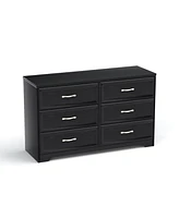 Slickblue Modern 3-Drawer Bedroom Chest with 6-Drawer Dresser - Sleek and Versatile Storage