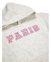 Paris Hilton Toddler Girls Hoodie Sweatshirt and Wide Leg Sweatpants Lounge Set with Hair Ties